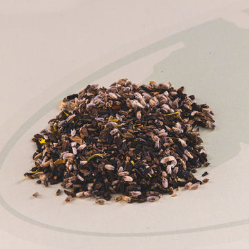 A close-up image of Native forb grass seed browse blend.